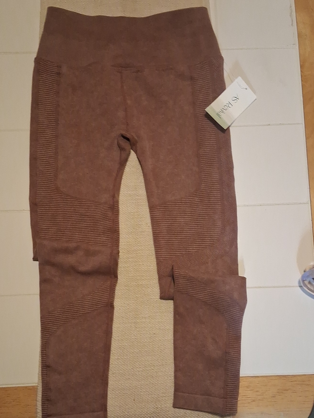 BNWT WOMENS ALTARD STATE CRUSH BERRY RIBBED LEGGINGS SIZE L